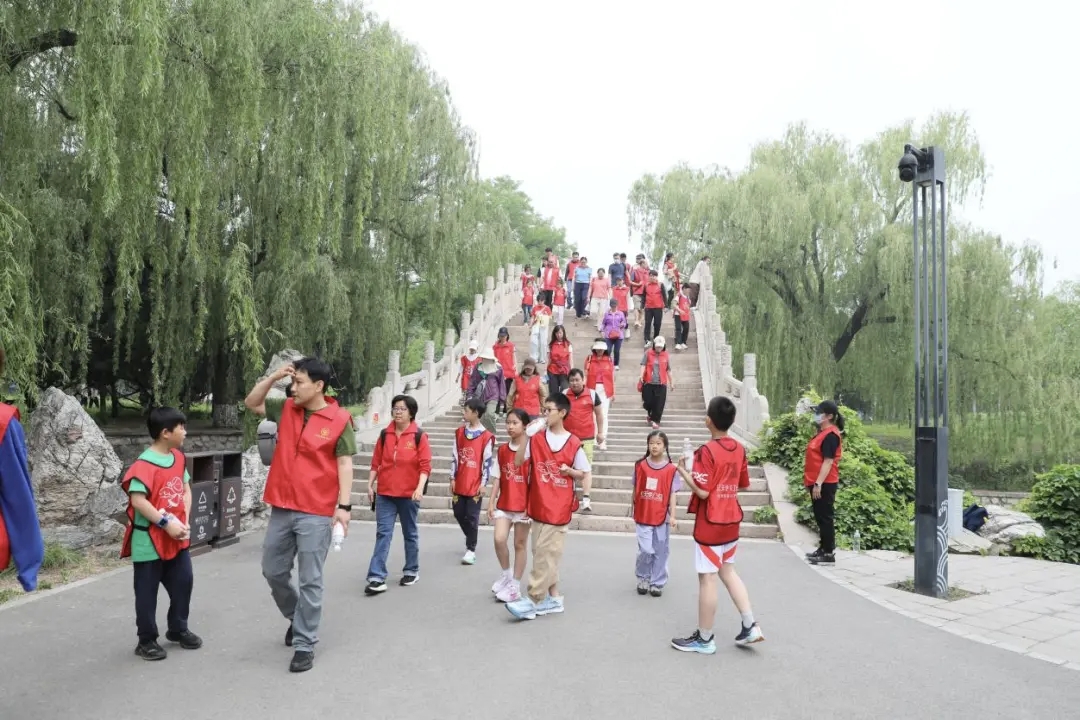 Volunteers marching during advocacy activity